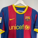 Shop 2010/11 BARCELONA MESSI #10 HOME SHIRT (L) NIKE, classic football shirts, vintage football shirts & retro soccer jerseys at Cult Kits