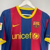 Shop 2010/11 BARCELONA MESSI #10 HOME SHIRT (L) NIKE, classic football shirts, vintage football shirts & retro soccer jerseys at Cult Kits