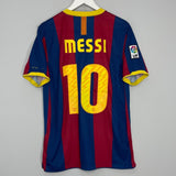 Shop 2010/11 BARCELONA MESSI #10 HOME SHIRT (L) NIKE, classic football shirts, vintage football shirts & retro soccer jerseys at Cult Kits