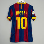 Shop 2010/11 BARCELONA MESSI #10 HOME SHIRT (M) NIKE, classic football shirts, vintage football shirts & retro soccer jerseys at Cult Kits
