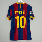 Shop 2010/11 BARCELONA MESSI #10 HOME SHIRT (M) NIKE, classic football shirts, vintage football shirts & retro soccer jerseys at Cult Kits