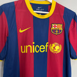 Shop 2010/11 BARCELONA MESSI #10 HOME SHIRT (M) NIKE, classic football shirts, vintage football shirts & retro soccer jerseys at Cult Kits