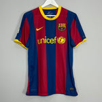 Shop 2010/11 BARCELONA MESSI #10 HOME SHIRT (M) NIKE, classic football shirts, vintage football shirts & retro soccer jerseys at Cult Kits