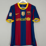 Shop 2010/11 BARCELONA MESSI #10 HOME SHIRT (M) NIKE, classic football shirts, vintage football shirts & retro soccer jerseys at Cult Kits