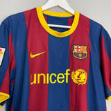 Shop 2010/11 BARCELONA MESSI #10 HOME SHIRT (XL) NIKE, classic football shirts, vintage football shirts & retro soccer jerseys at Cult Kits