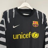 Shop 2010/11 BARCELONA V.VALDES #1 GK SHIRT (L) NIKE, classic football shirts, vintage football shirts & retro soccer jerseys at Cult Kits