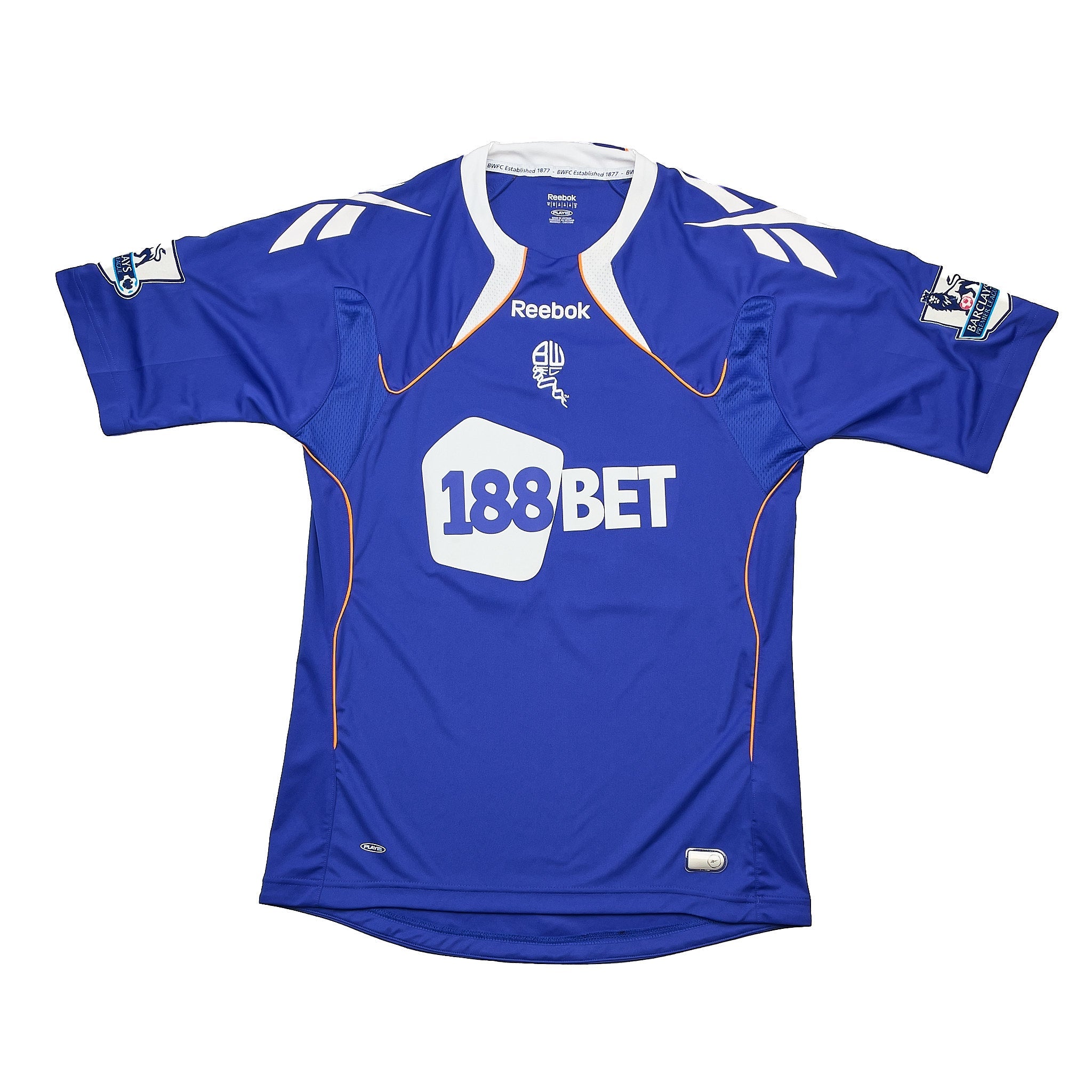 Buy 2010/11 Bolton C.Y.Lee 27 *Match Issue* Away Shirt (M) Reebok ~ Free worldwide shipping ~ Authentic Vintage Football Shirts from Cult Kits