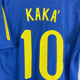 2010/11 BRAZIL KAKA 10 AWAY SHIRT (L) NIKE - Cult Kits - Large - Buy Vintage Football Shirts, Authentic Retro Football Shirts For Sale, Classic Football Shirts & Soccer Jersey