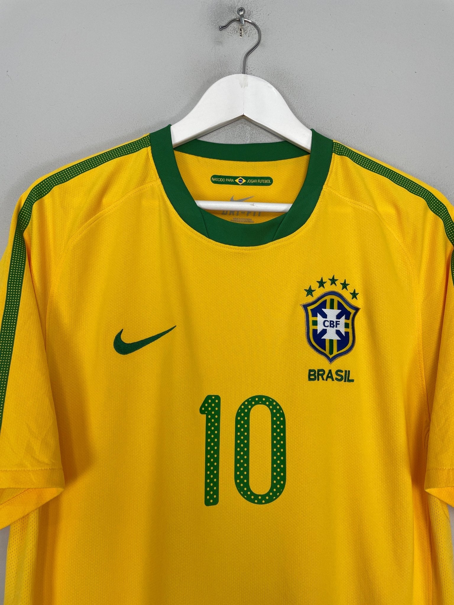 Shop 2010/11 BRAZIL KAKA #10 HOME SHIRT (L) NIKE, classic football shirts, vintage football shirts & retro soccer jerseys at Cult Kits