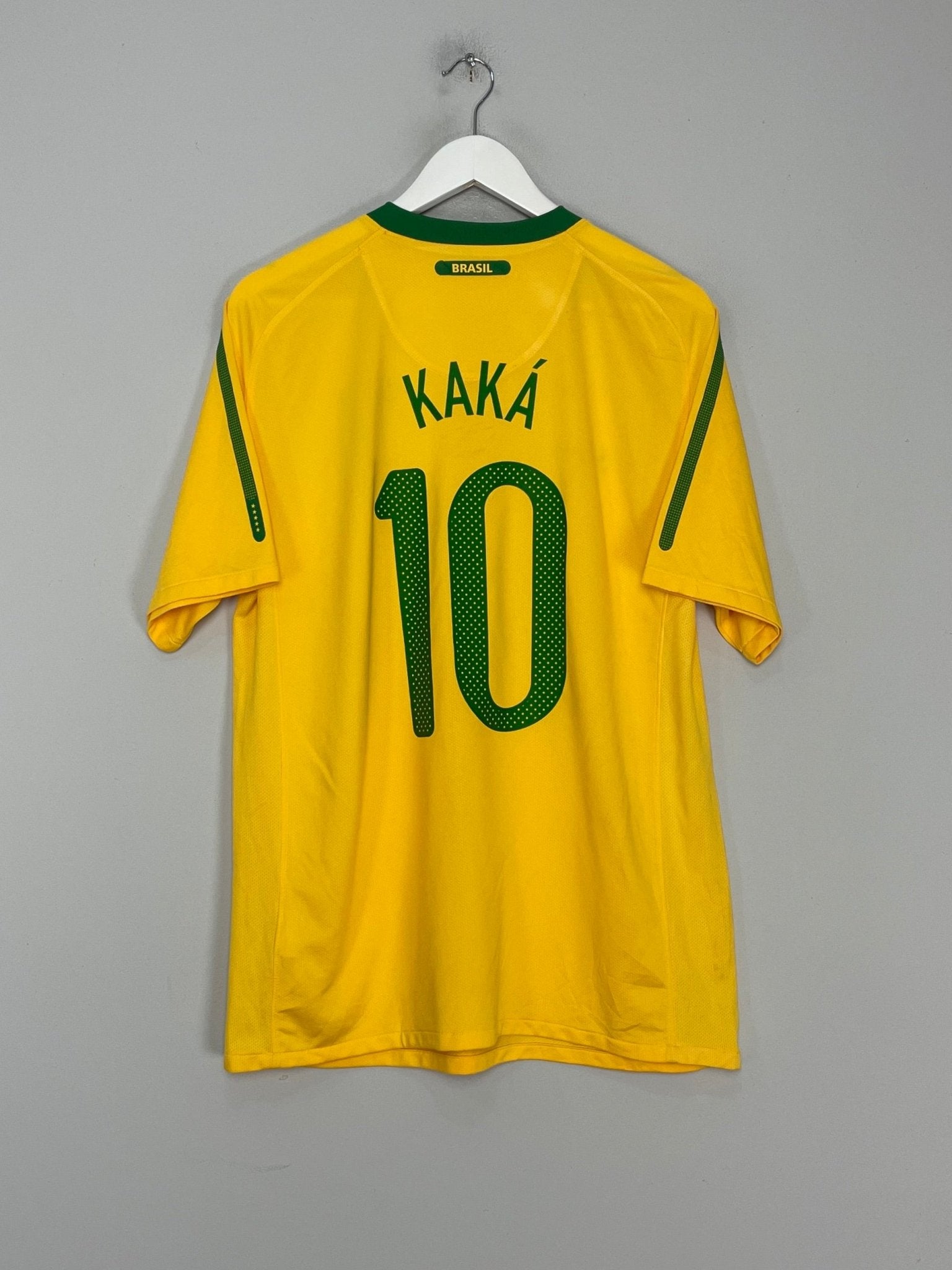 Shop 2010/11 BRAZIL KAKA #10 HOME SHIRT (L) NIKE, classic football shirts, vintage football shirts & retro soccer jerseys at Cult Kits