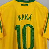 Shop 2010/11 BRAZIL KAKA #10 HOME SHIRT (L) NIKE, classic football shirts, vintage football shirts & retro soccer jerseys at Cult Kits