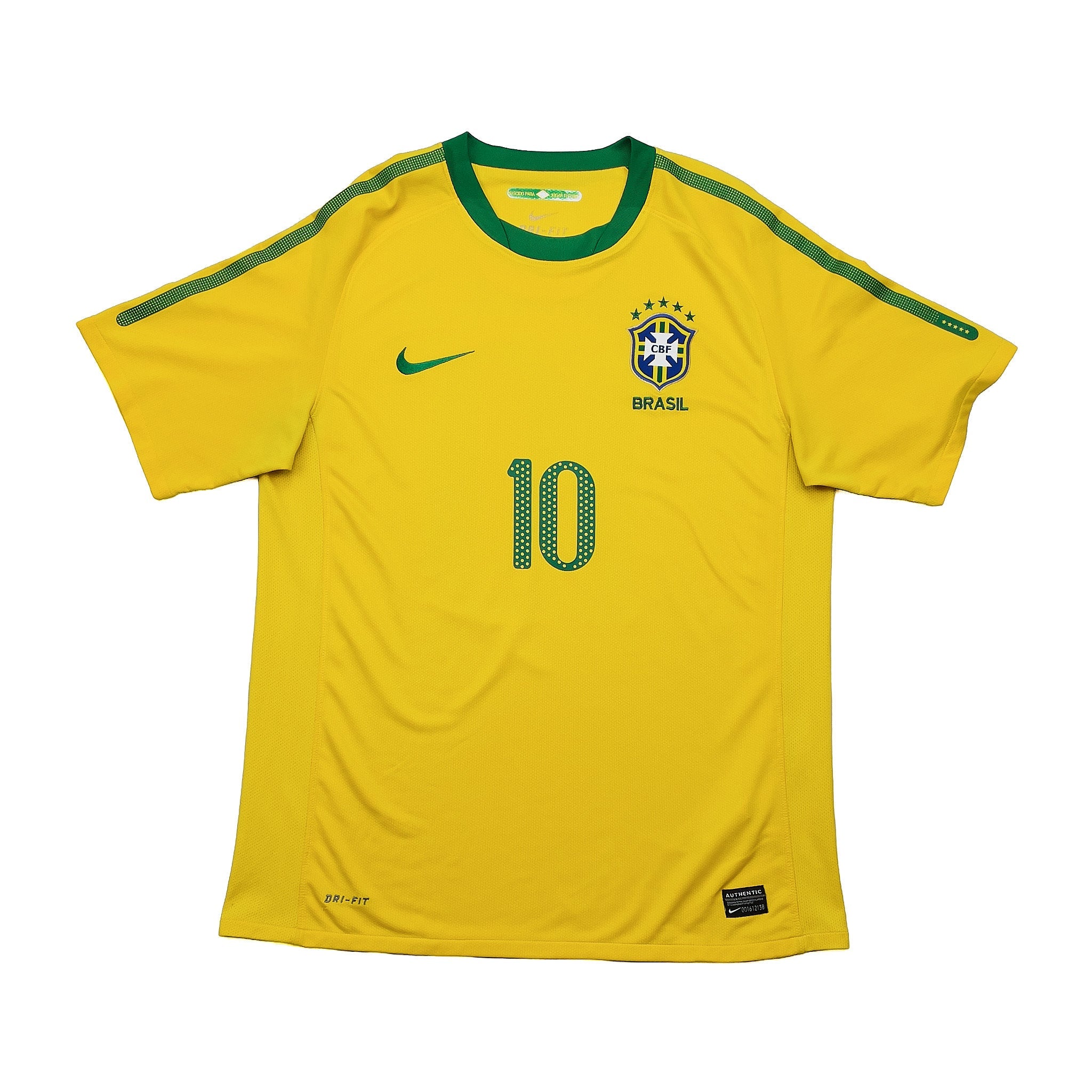 Buy 2010/11 Brazil Kaka 10 Home Shirt (M) Nike ~ Free worldwide shipping available ~ Authentic Vintage Football Shirts from Cult Kits