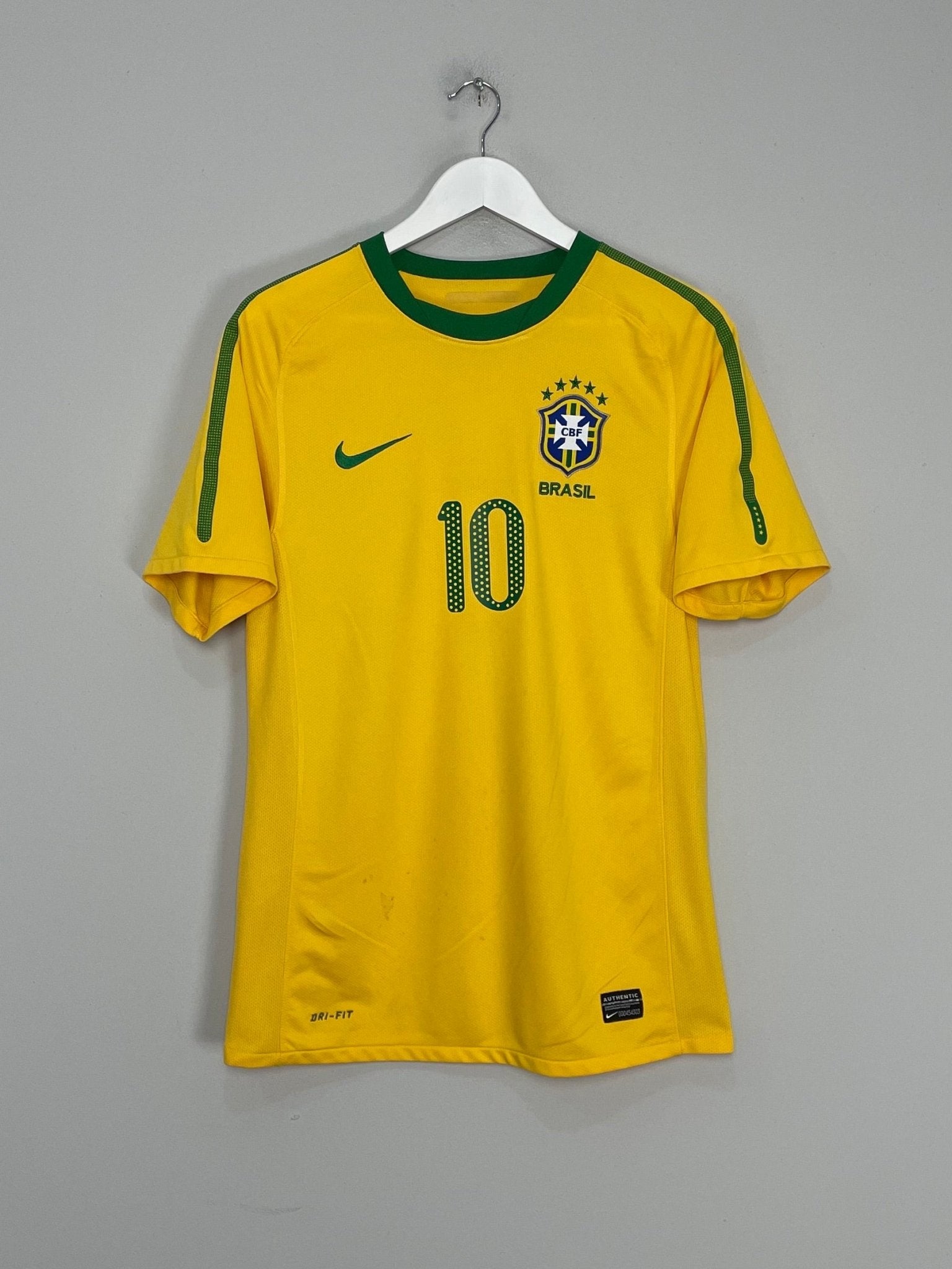 Shop 2010/11 BRAZIL KAKA #10 HOME SHIRT (S) NIKE, classic football shirts, vintage football shirts & retro soccer jerseys at Cult Kits
