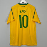 Shop 2010/11 BRAZIL KAKA #10 HOME SHIRT (XL) NIKE, classic football shirts, vintage football shirts & retro soccer jerseys at Cult Kits