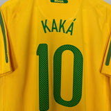 Shop 2010/11 BRAZIL KAKA #10 HOME SHIRT (XL) NIKE, classic football shirts, vintage football shirts & retro soccer jerseys at Cult Kits