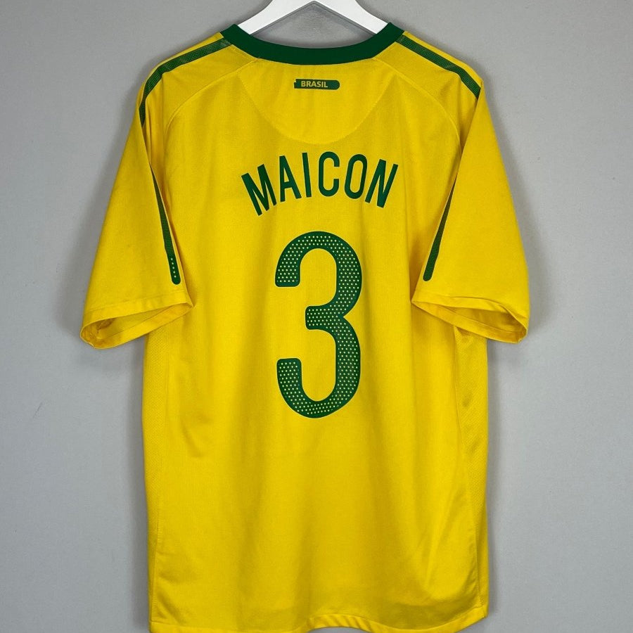 2010/11 BRAZIL MAICON 3 HOME SHIRT (XL) NIKE - Cult Kits - XL - Buy Vintage Football Shirts, Authentic Retro Football Shirts For Sale, Classic Football Shirts & Soccer Jersey