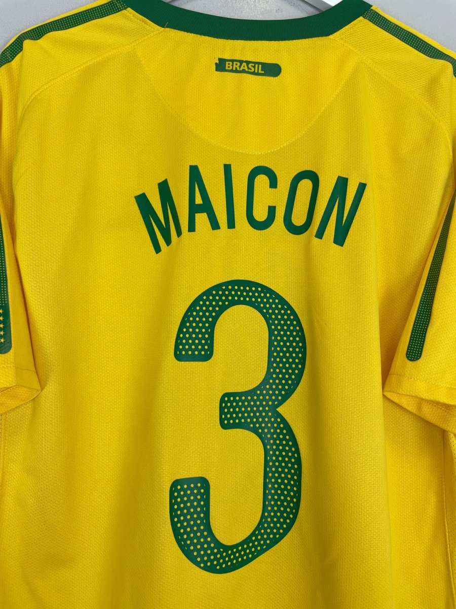2010/11 BRAZIL MAICON 3 HOME SHIRT (XL) NIKE - Cult Kits - XL - Buy Vintage Football Shirts, Authentic Retro Football Shirts For Sale, Classic Football Shirts & Soccer Jersey