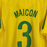 2010/11 BRAZIL MAICON 3 HOME SHIRT (XL) NIKE - Cult Kits - XL - Buy Vintage Football Shirts, Authentic Retro Football Shirts For Sale, Classic Football Shirts & Soccer Jersey