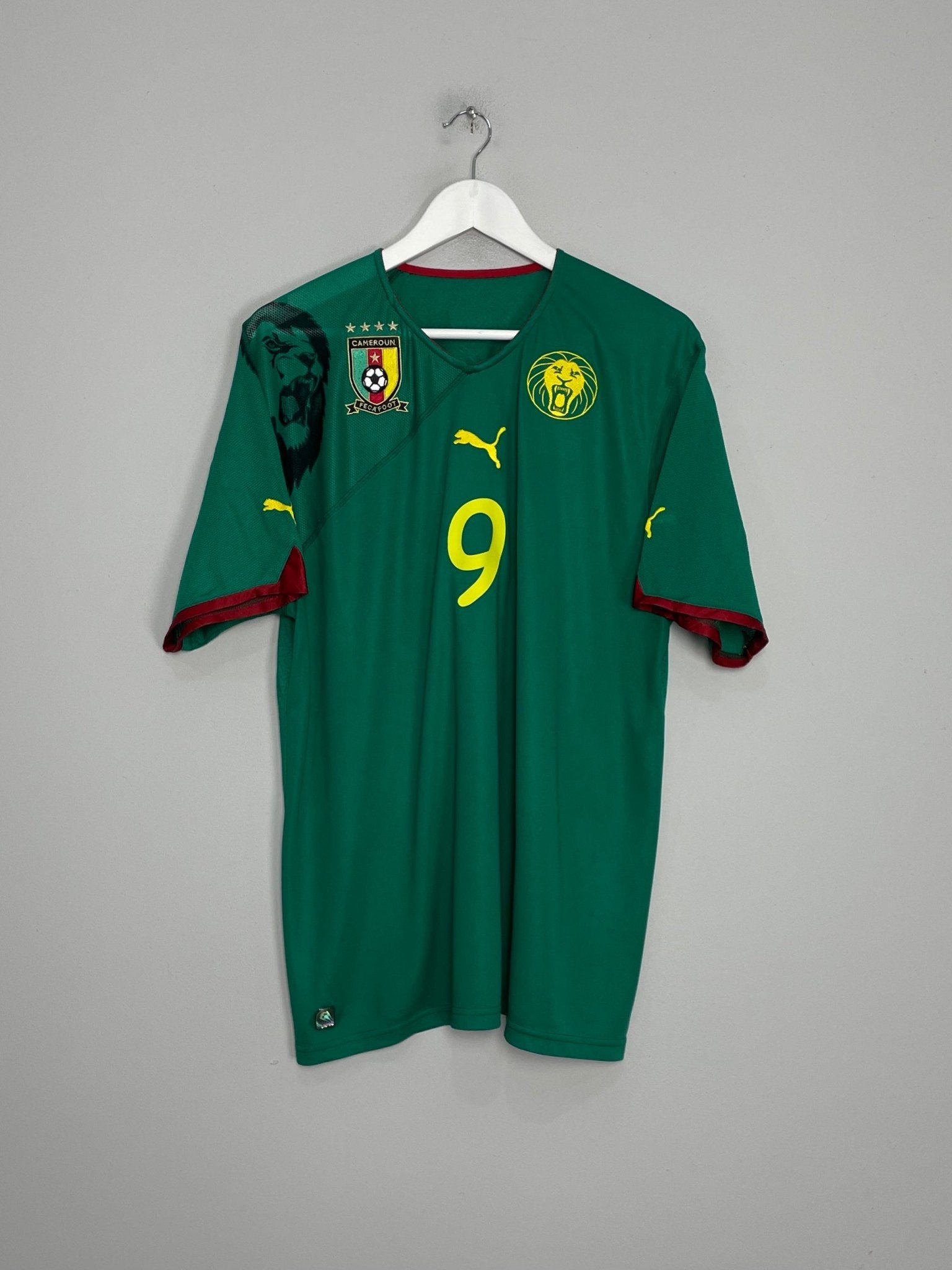 Shop 2010/11 CAMEROON ETO'O #9 HOME SHIRT (L) PUMA, classic football shirts, vintage football shirts & retro soccer jerseys at Cult Kits