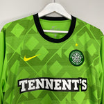 Shop 2010/11 CELTIC LENNON #18 L/S AWAY SHIRT (L) NIKE, classic football shirts, vintage football shirts & retro soccer jerseys at Cult Kits