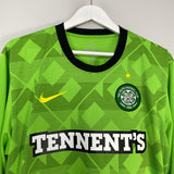Shop 2010/11 CELTIC LENNON #18 L/S AWAY SHIRT (L) NIKE, classic football shirts, vintage football shirts & retro soccer jerseys at Cult Kits