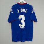 Shop 2010/11 CHELSEA A.COLE #3 HOME SHIRT (L) ADIDAS, classic football shirts, vintage football shirts & retro soccer jerseys at Cult Kits