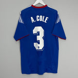 Shop 2010/11 CHELSEA A.COLE #3 HOME SHIRT (L) ADIDAS, classic football shirts, vintage football shirts & retro soccer jerseys at Cult Kits