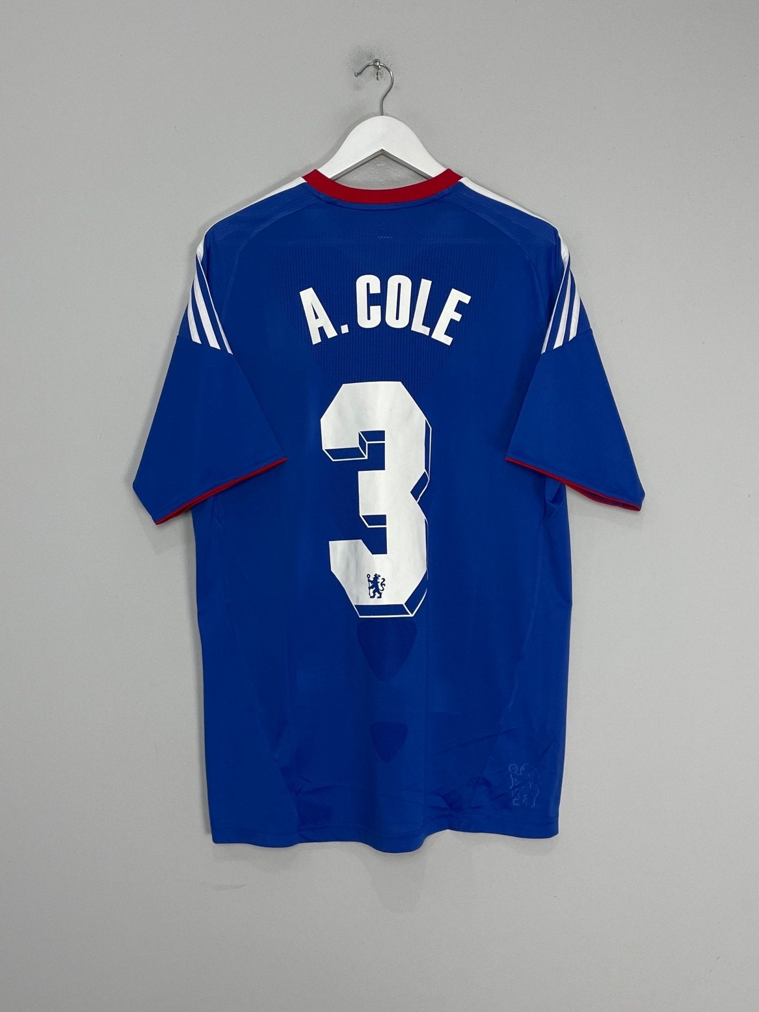 Shop 2010/11 CHELSEA A.COLE #3 HOME SHIRT (L) ADIDAS, classic football shirts, vintage football shirts & retro soccer jerseys at Cult Kits