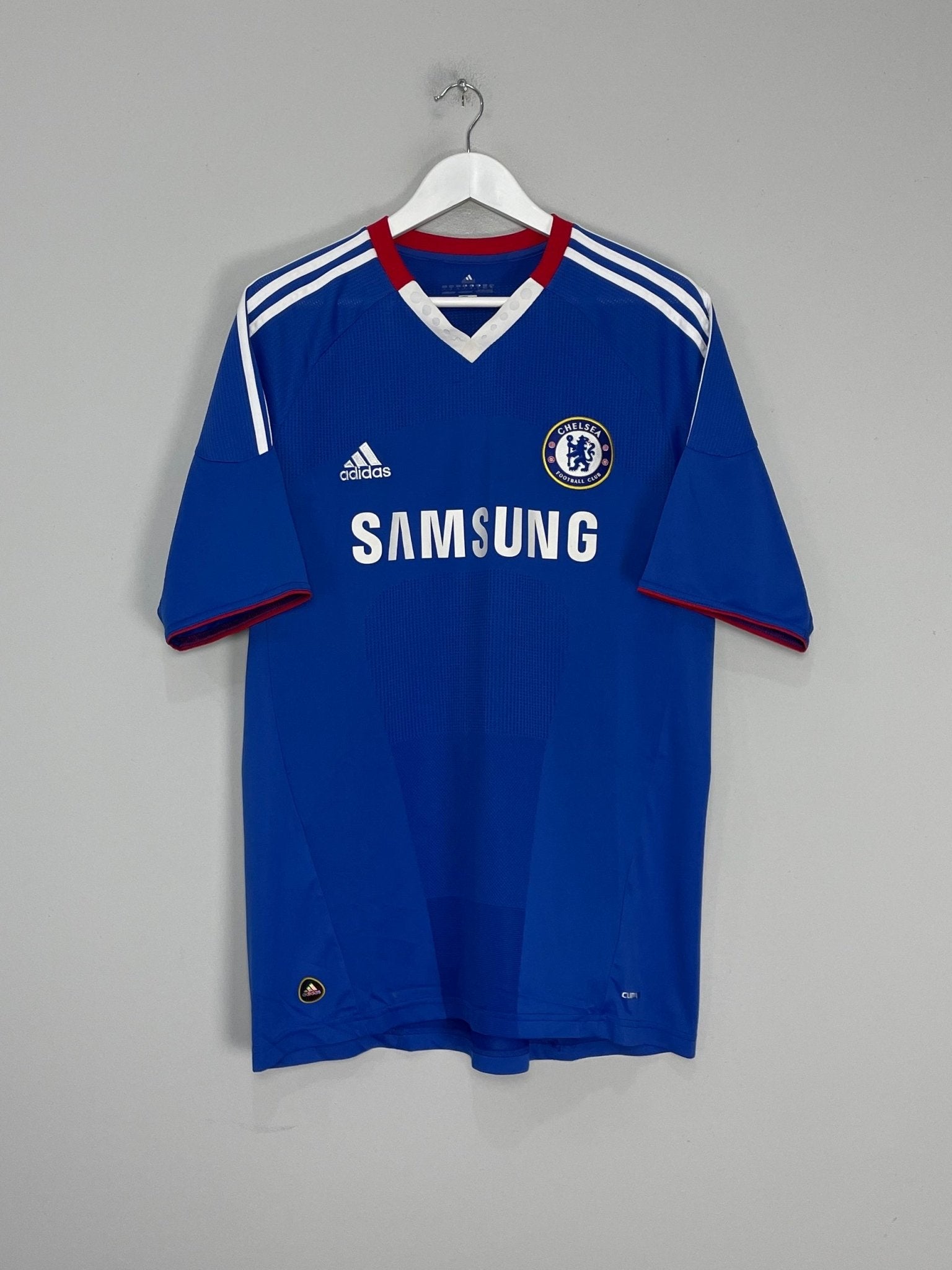 Shop 2010/11 CHELSEA A.COLE #3 HOME SHIRT (L) ADIDAS, classic football shirts, vintage football shirts & retro soccer jerseys at Cult Kits