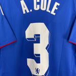 Shop 2010/11 CHELSEA A.COLE #3 HOME SHIRT (L) ADIDAS, classic football shirts, vintage football shirts & retro soccer jerseys at Cult Kits