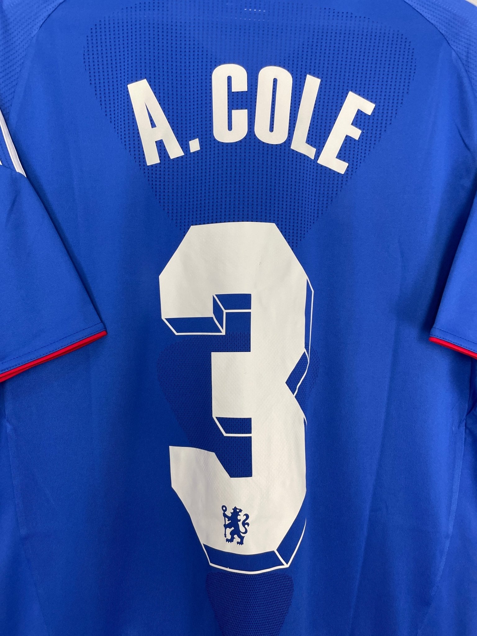 Shop 2010/11 CHELSEA A.COLE #3 HOME SHIRT (L) ADIDAS, classic football shirts, vintage football shirts & retro soccer jerseys at Cult Kits