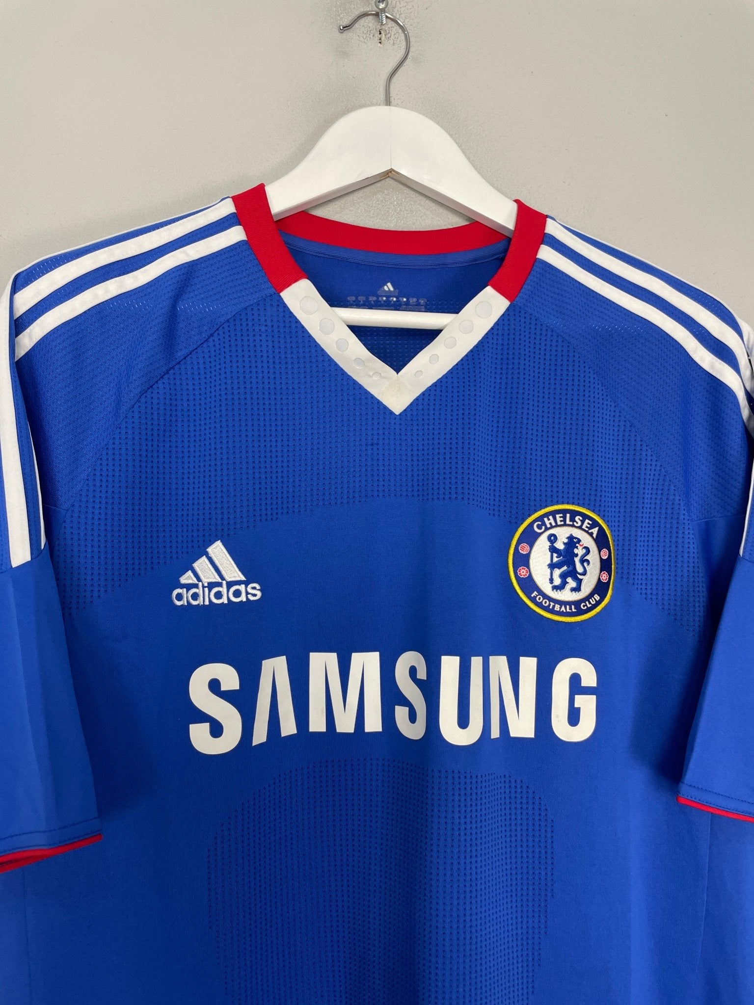 Shop 2010/11 CHELSEA A.COLE #3 HOME SHIRT (L) ADIDAS, classic football shirts, vintage football shirts & retro soccer jerseys at Cult Kits