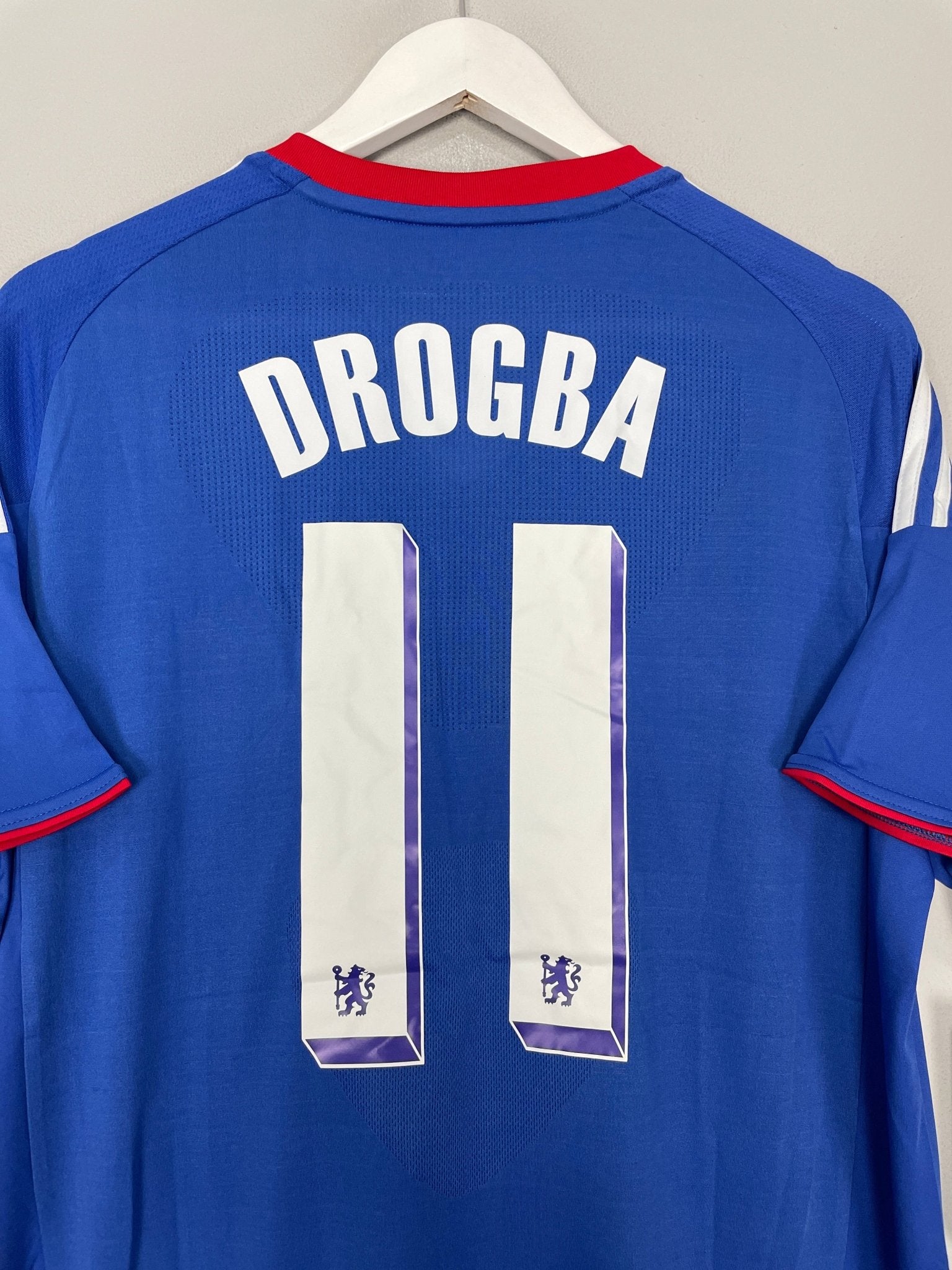 Shop 2010/11 CHELSEA DROGBA #11 *BNWT* HOME SHIRT (M) ADIDAS, classic football shirts, vintage football shirts & retro soccer jerseys at Cult Kits