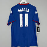Shop 2010/11 CHELSEA DROGBA #11 *BNWT* HOME SHIRT (M) ADIDAS, classic football shirts, vintage football shirts & retro soccer jerseys at Cult Kits