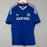 Shop 2010/11 CHELSEA DROGBA #11 HOME SHIRT (L) ADIDAS, classic football shirts, vintage football shirts & retro soccer jerseys at Cult Kits
