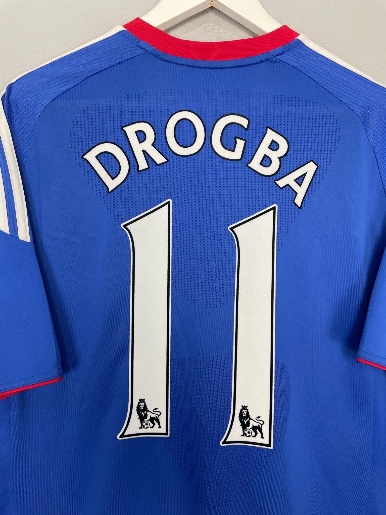 Shop 2010/11 CHELSEA DROGBA #11 HOME SHIRT (L) ADIDAS, classic football shirts, vintage football shirts & retro soccer jerseys at Cult Kits