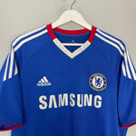 Shop 2010/11 CHELSEA DROGBA #11 HOME SHIRT (L) ADIDAS, classic football shirts, vintage football shirts & retro soccer jerseys at Cult Kits