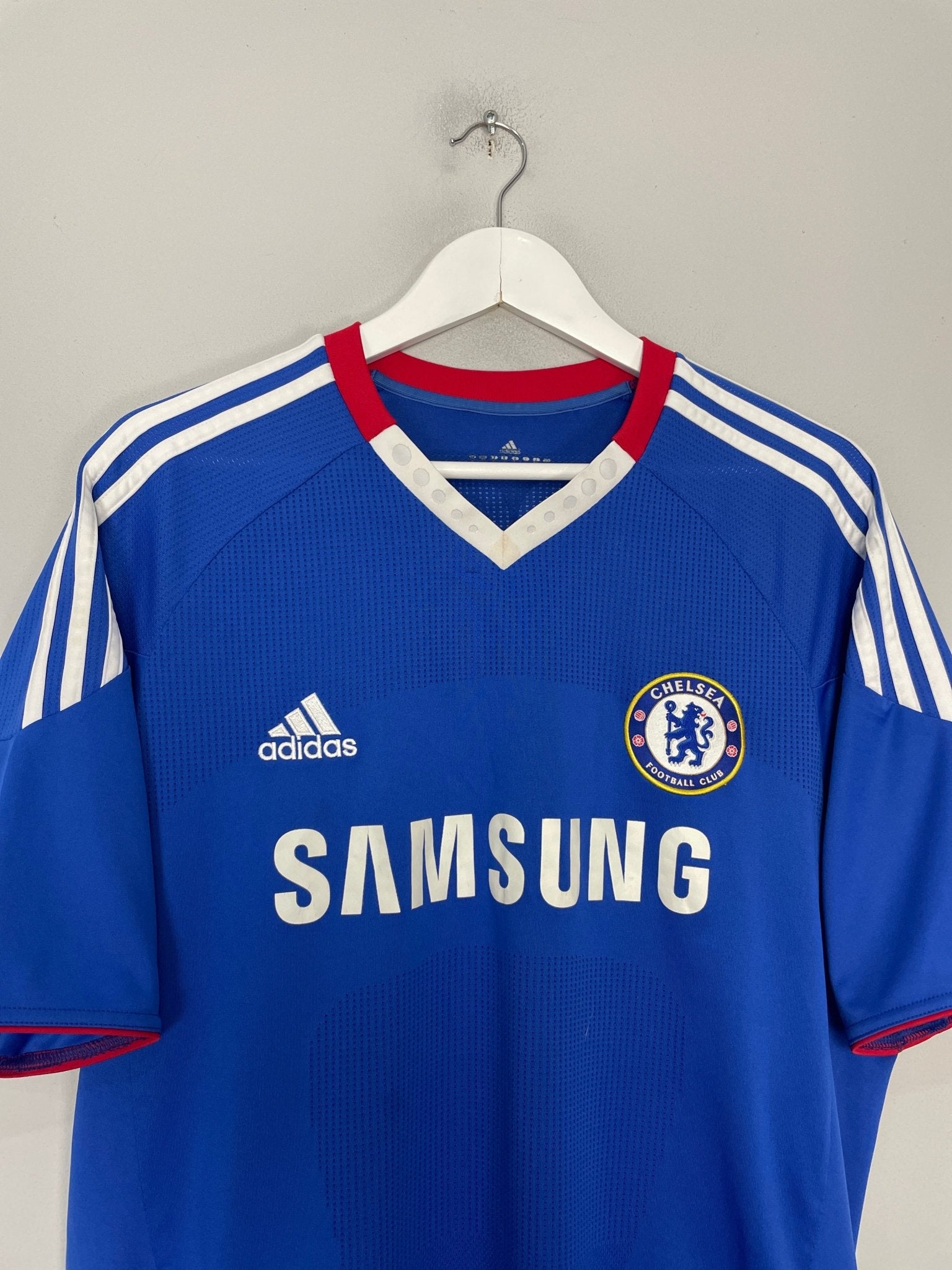 Shop 2010/11 CHELSEA DROGBA #11 HOME SHIRT (L) ADIDAS, classic football shirts, vintage football shirts & retro soccer jerseys at Cult Kits