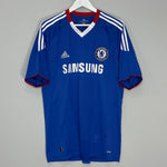 Shop 2010/11 CHELSEA DROGBA #11 HOME SHIRT (L) ADIDAS, classic football shirts, vintage football shirts & retro soccer jerseys at Cult Kits