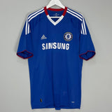 Shop 2010/11 CHELSEA DROGBA #11 HOME SHIRT (L) ADIDAS, classic football shirts, vintage football shirts & retro soccer jerseys at Cult Kits