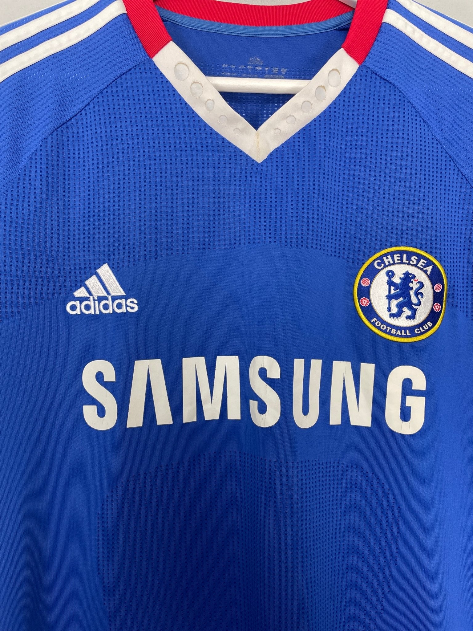 Shop 2010/11 CHELSEA DROGBA #11 HOME SHIRT (L) ADIDAS, classic football shirts, vintage football shirts & retro soccer jerseys at Cult Kits