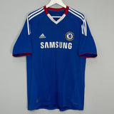 Shop 2010/11 CHELSEA DROGBA #11 HOME SHIRT (L) ADIDAS, classic football shirts, vintage football shirts & retro soccer jerseys at Cult Kits
