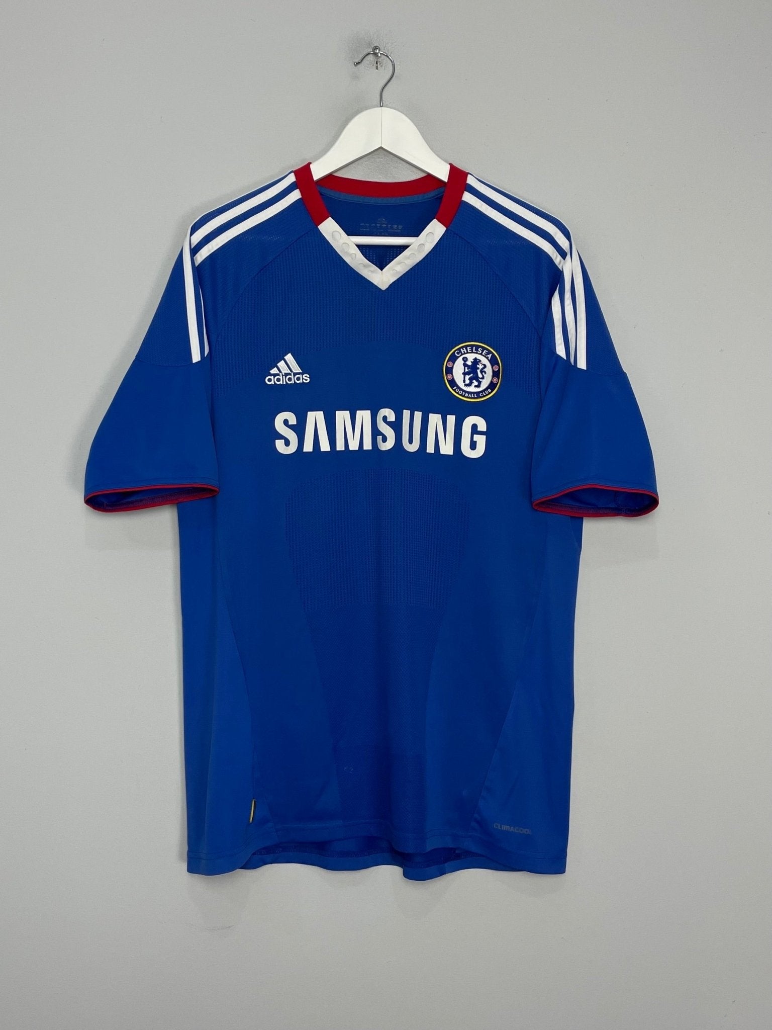 Shop 2010/11 CHELSEA DROGBA #11 HOME SHIRT (L) ADIDAS, classic football shirts, vintage football shirts & retro soccer jerseys at Cult Kits