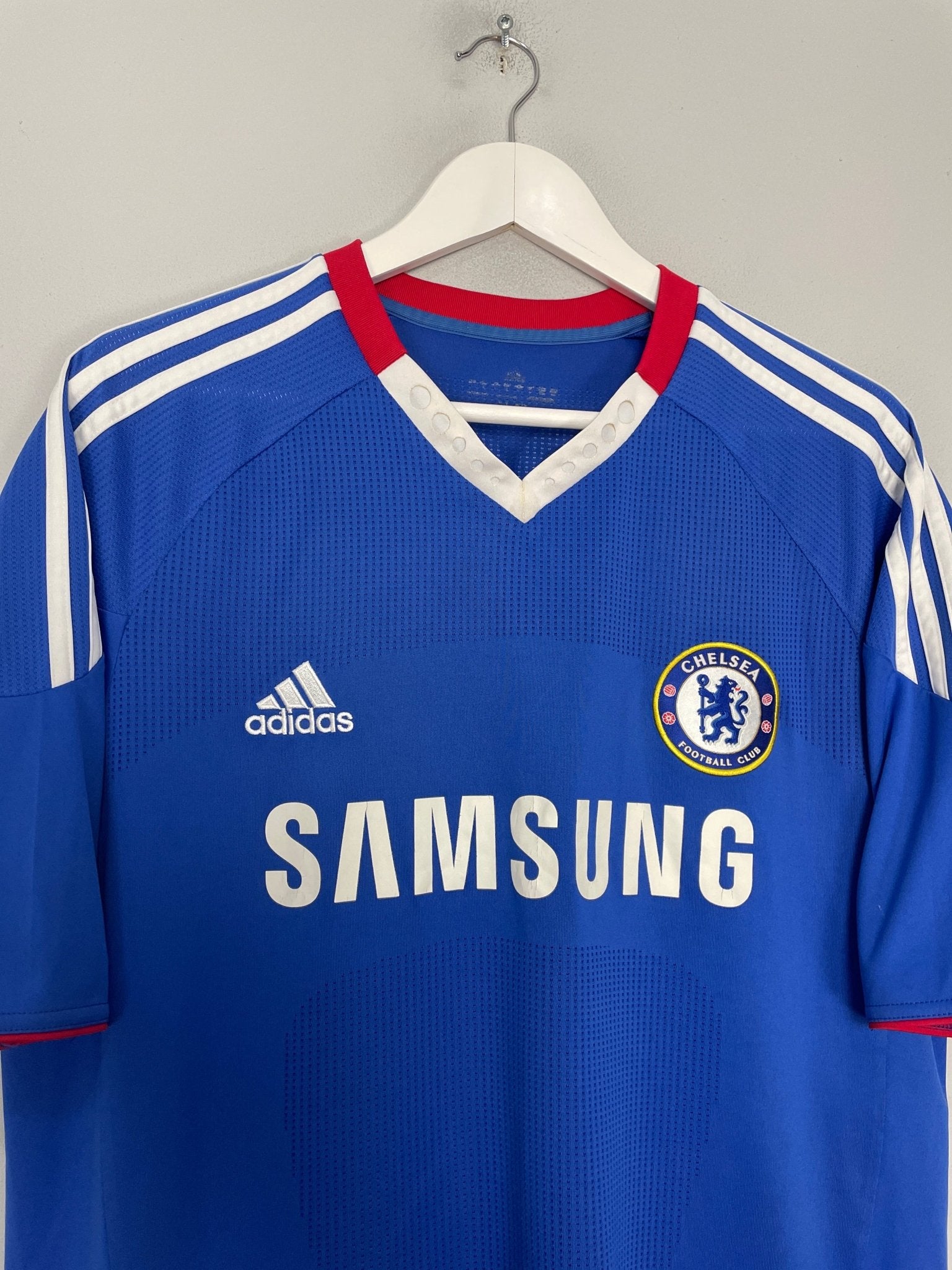 Shop 2010/11 CHELSEA DROGBA #11 HOME SHIRT (L) ADIDAS, classic football shirts, vintage football shirts & retro soccer jerseys at Cult Kits