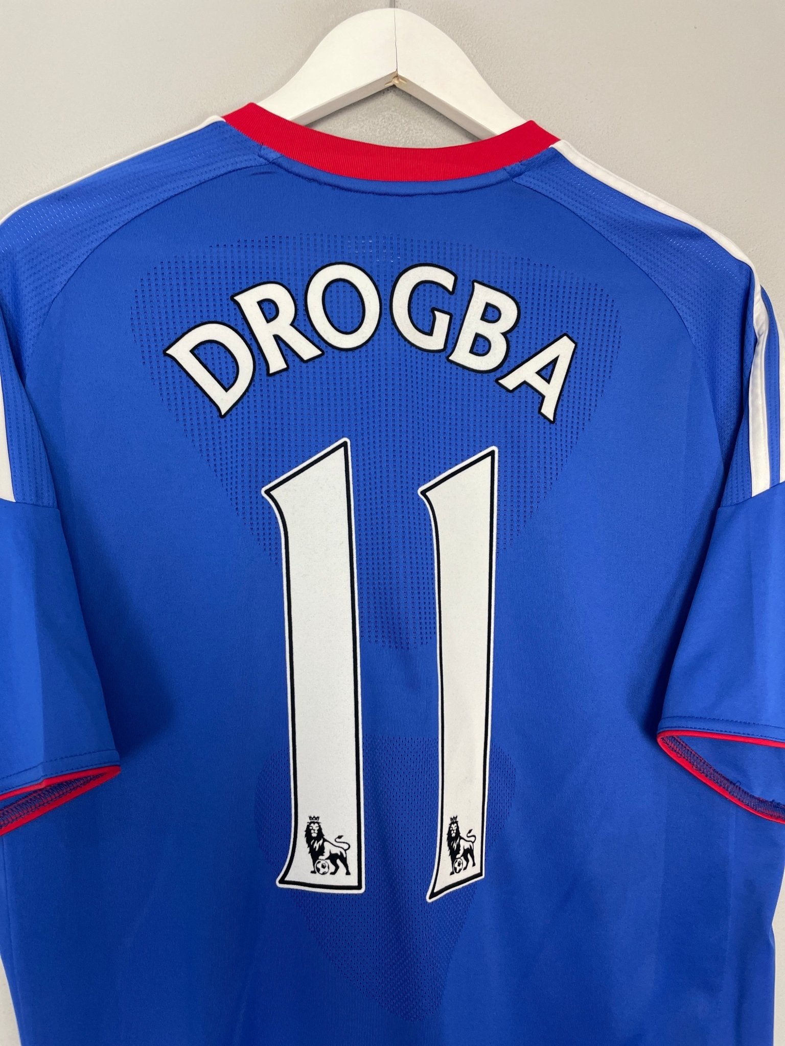 Shop 2010/11 CHELSEA DROGBA #11 HOME SHIRT (L) ADIDAS, classic football shirts, vintage football shirts & retro soccer jerseys at Cult Kits