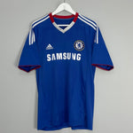 Shop 2010/11 CHELSEA DROGBA #11 HOME SHIRT (M) ADIDAS, classic football shirts, vintage football shirts & retro soccer jerseys at Cult Kits