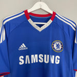 Shop 2010/11 CHELSEA DROGBA #11 HOME SHIRT (M) ADIDAS, classic football shirts, vintage football shirts & retro soccer jerseys at Cult Kits