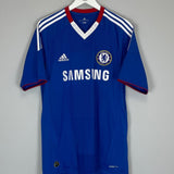 Shop 2010/11 CHELSEA MALOUDA #15 HOME SHIRT (M) ADIDAS, classic football shirts, vintage football shirts & retro soccer jerseys at Cult Kits