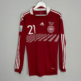 Shop 2010/11 DENMARK ERIKSEN #21 *MATCH ISSUE* HOME SHIRT (L) ADIDAS, classic football shirts, vintage football shirts & retro soccer jerseys at Cult Kits