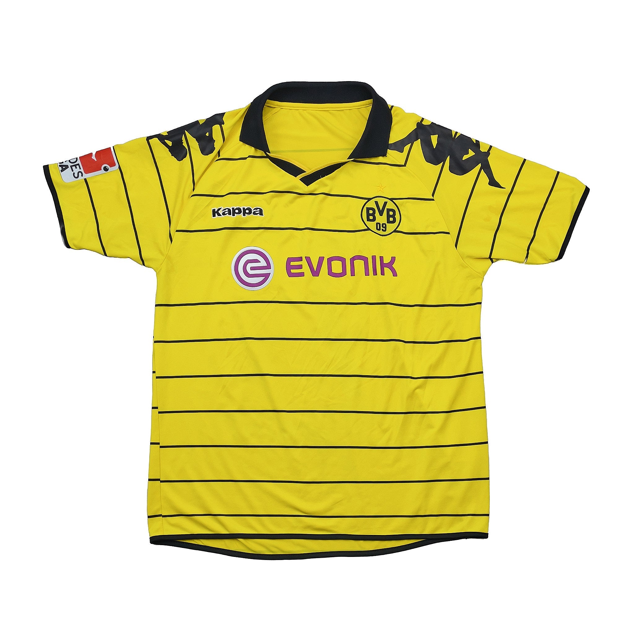 Buy 2010/11 DORTMUND LEWANDOWSKI 7 HOME SHIRT (L) KAPPA ~ Free worldwide shipping available ~ Authentic Vintage Football Shirts from Cult Kits